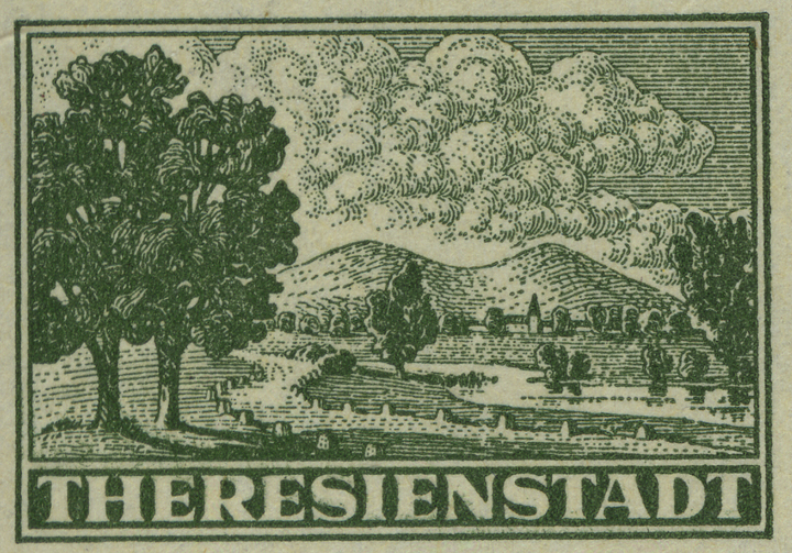Theresienstadt Parcel Admission Label