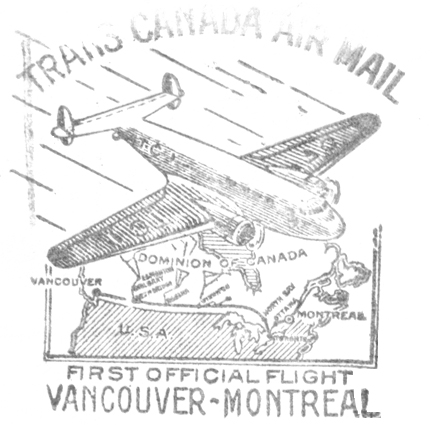 Vancouver-Montreal Cachet