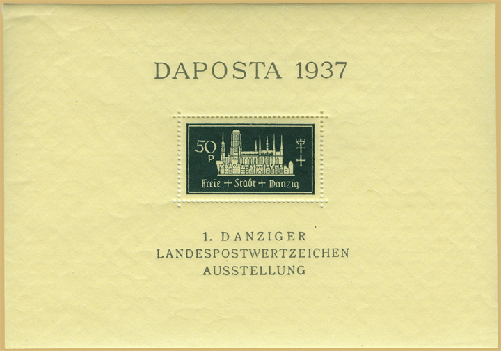 Danzig Philatelic Ex. Souvenir Sheet