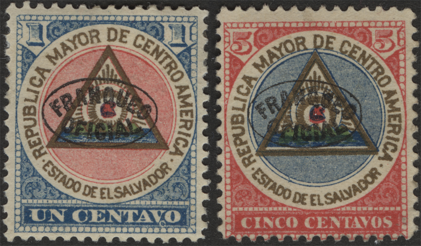 Reprints of the Republic of Central America Issue of 1897