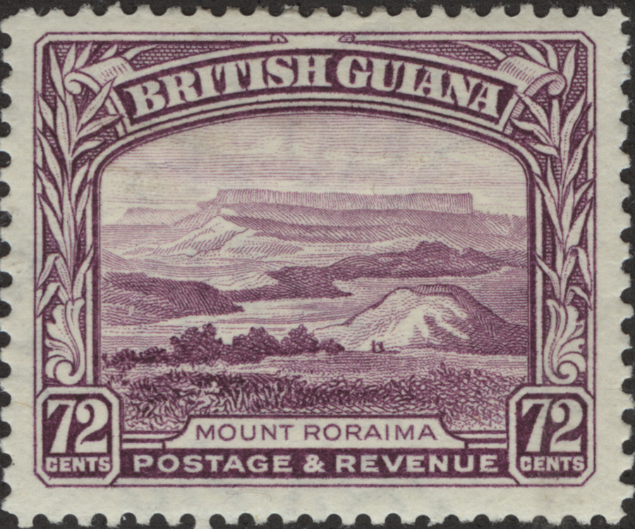 Mount Roraima on George V Pictorial Definitive