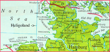 Location of Heligoland