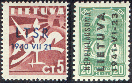 WWII Occupation Overprints