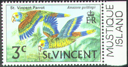Mustique Island Overprint