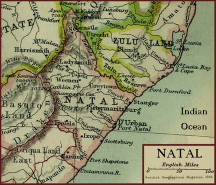 Map of Natal