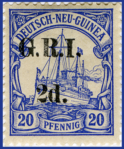 GRI Overprint on German Definitive