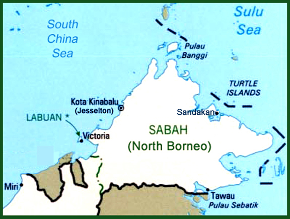 Location of Jesselton