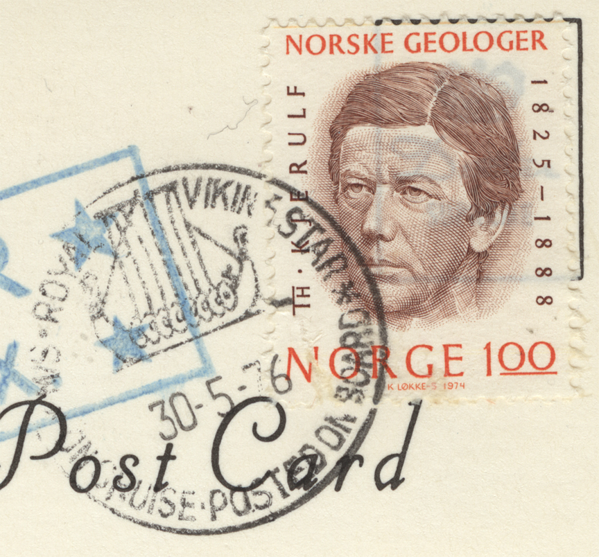Viking Star Paquebot Cancellation on 1974 Theodor Kjerulf Commemorative