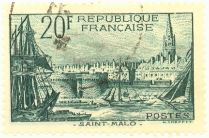 French Definitive of 1938 depicting St. Malo