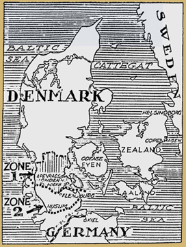 Schleswig Zone I and Zone II Map