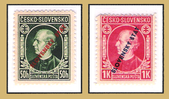 'SLOVENSKY STAT' Overprint