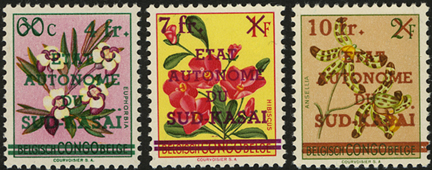 Overprinted Congo Definitives