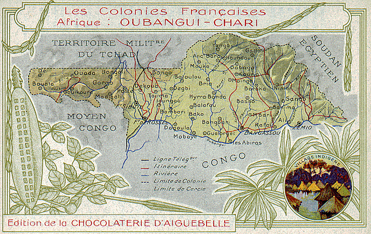 Map from the Chocolatrie d'Aiguebelle