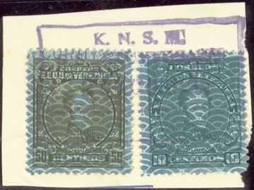 S.S. Stuyvesant Ship Cancellation on Venezuelan issue of 1932