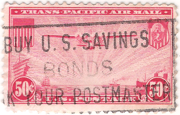 U.S. Trans-Pacific Air Post Stamp