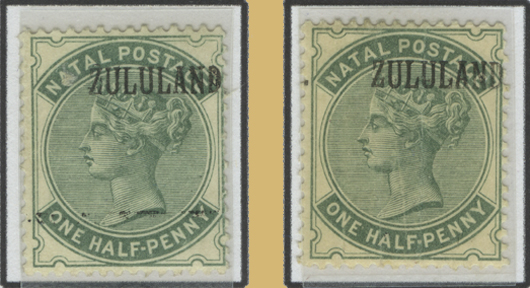 Natal Definitive Overprinted
